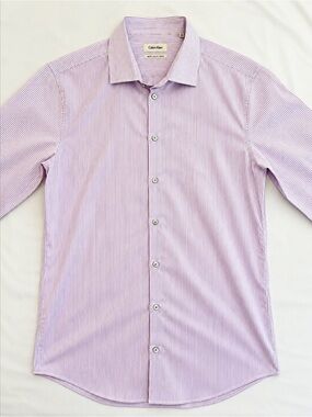 Calvin Klein Large Men Button Down Dress Shirt